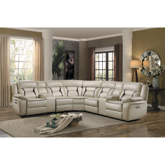 Homelegance Amite Power Reclining Leather Match 7 pc Sectional 8229-LRPW/8229-CN/8229-AC/8229-CR/8229-AC/8229-CN/8229-RRPW IMAGE 1