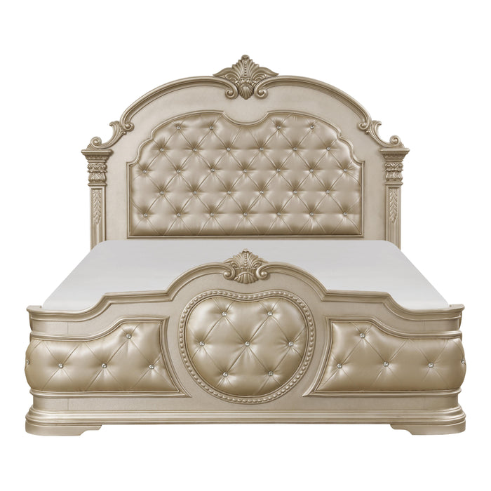 Homelegance Antoinetta Queen Upholstered Panel Bed 1919NC-1* IMAGE 1