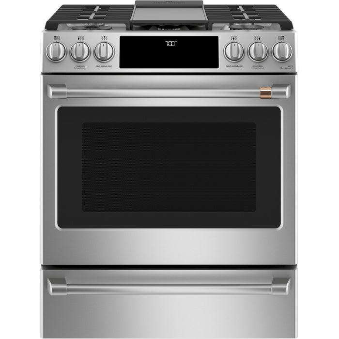 Café 30-inch Slide-in Gas Range with Convection Technology CGS700P2MS1 IMAGE 2