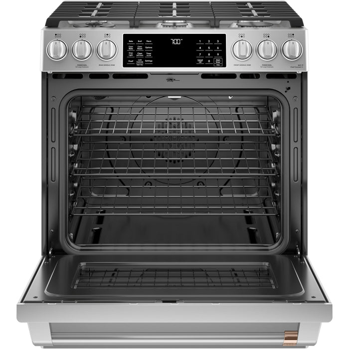 Café 30-inch Slide-in Gas Range with Convection Technology CGS700P2MS1 IMAGE 3