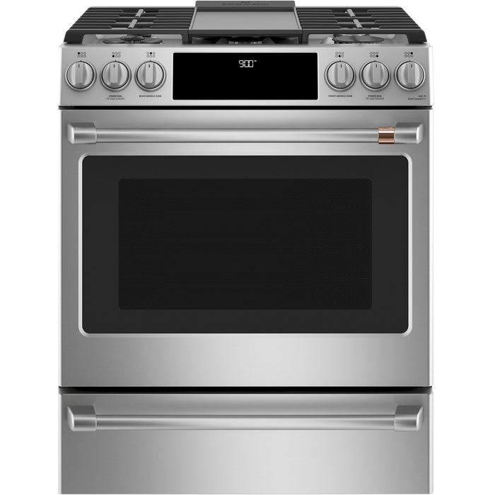 Café 30-inch Slide-in Dual-Fuel Range with Convection Technology C2S900P2MS1 IMAGE 2