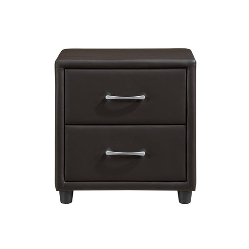 Homelegance Lorenzi 2-Drawer Nightstand 2220DBR-4 IMAGE 1