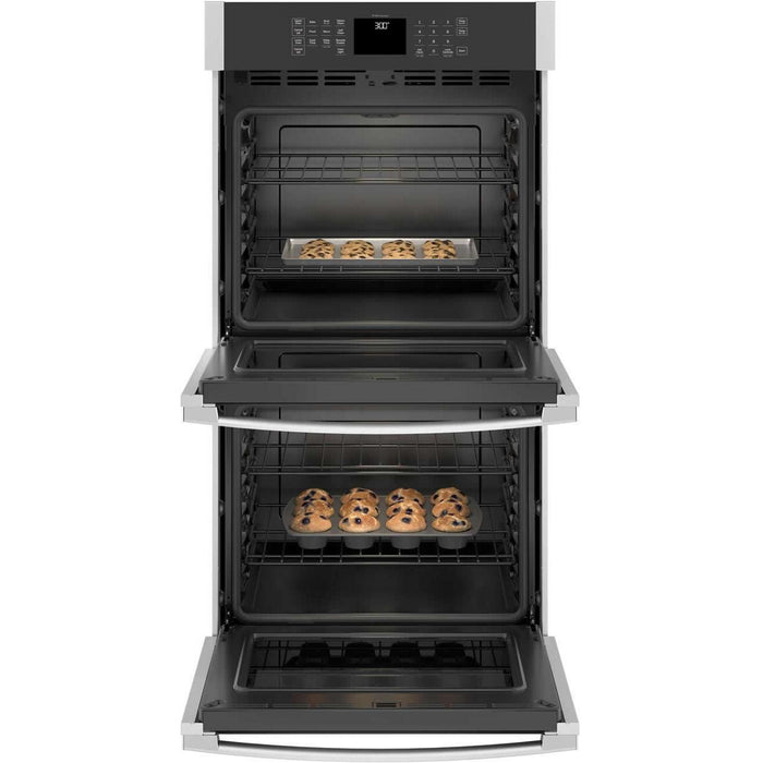 GE 27-inch, 8.6 cu.ft. Built-in Double Wall Oven with Wi-Fi Connectivity JKD3000SNSS IMAGE 3