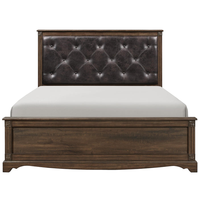 Homelegance Beaver Creek Queen Upholstered Panel Bed 1609-1/1609-3 IMAGE 1