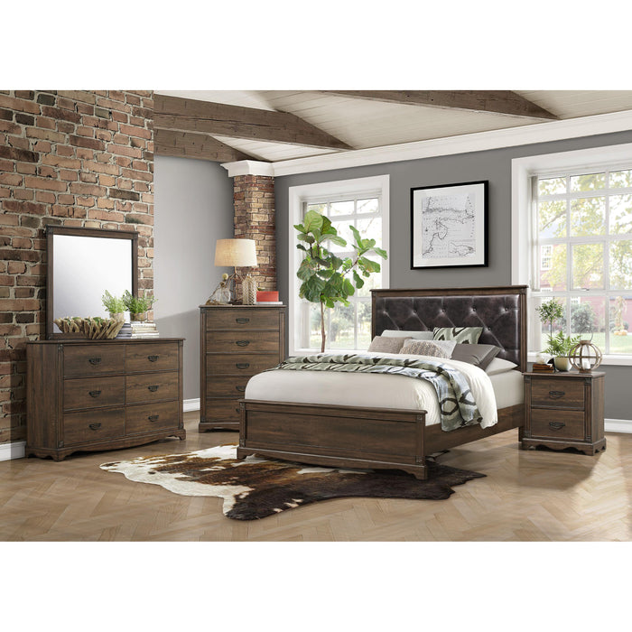 Homelegance Beaver Creek Queen Upholstered Panel Bed 1609-1/1609-3 IMAGE 3