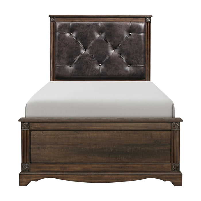 Homelegance Beaver Creek Twin Upholstered Panel Bed 1609T-1/1609T-3 IMAGE 1