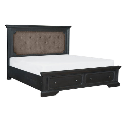 Homelegance Bolingbrook Queen Upholstered Platform Bed with Storage 1647-1* IMAGE 2