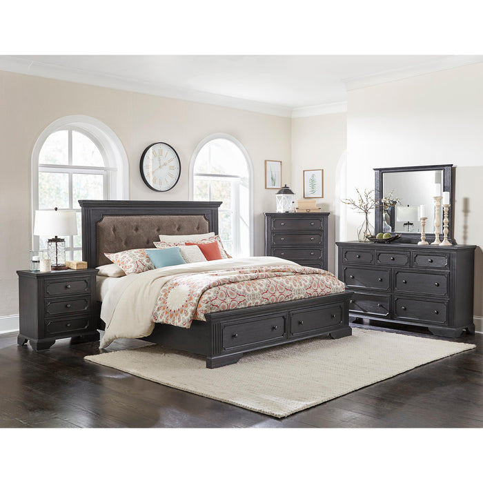 Homelegance Bolingbrook Queen Upholstered Platform Bed with Storage 1647-1* IMAGE 4