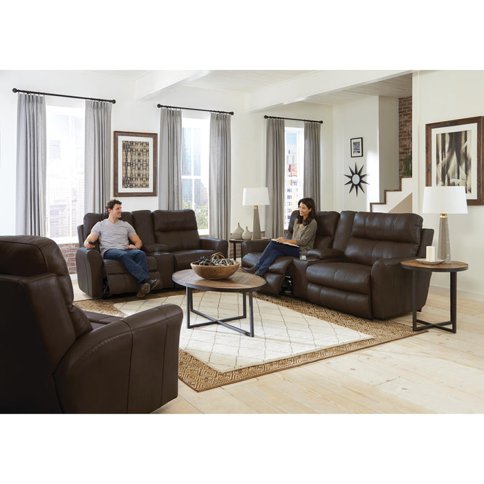 Catnapper Mara Power Reclining Leather Match Sofa 874751 1225-09/3025-09 IMAGE 4