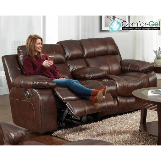 Catnapper Positano Reclining Leather Match Loveseat 4999 1268-09/3068-09 IMAGE 1