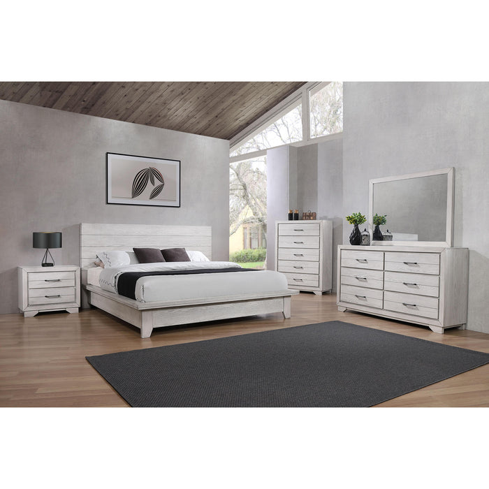 Crown Mark White Sands King Platform Bed B8260-K-HB/B8260-K-FB/B8260-KQ-RAIL IMAGE 3