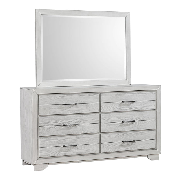 Crown Mark White Sands 6-Drawer Dresser B8260-1 IMAGE 2