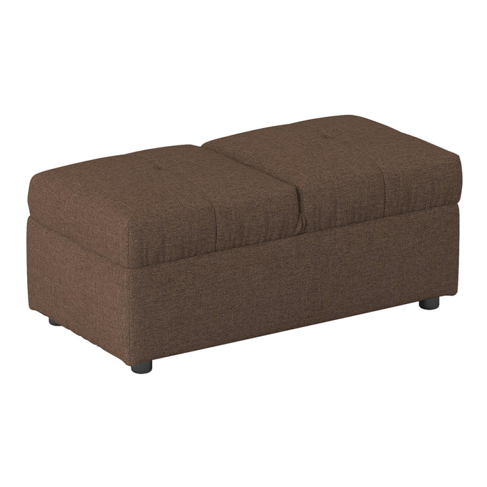 Homelegance Denby Fabric Storage Ottoman 4573BR IMAGE 3