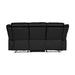 Homelegance Jarita Reclining Faux Leather Sofa 8329BLK-3 IMAGE 4