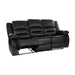 Homelegance Jarita Reclining Faux Leather Sofa 8329BLK-3 IMAGE 5