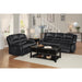 Homelegance Jarita Reclining Faux Leather Sofa 8329BLK-3 IMAGE 7