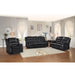 Homelegance Jarita Reclining Faux Leather Sofa 8329BLK-3 IMAGE 8