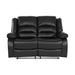 Homelegance Jarita Reclining Faux Leather Loveseat 8329BLK-2 IMAGE 1