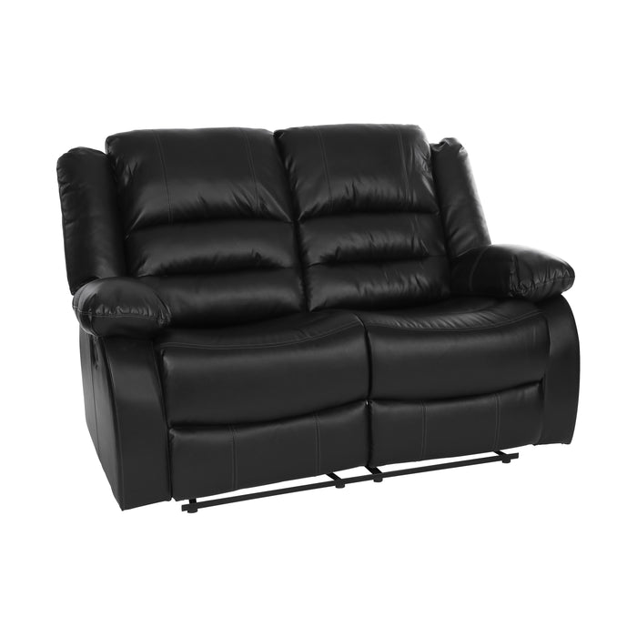 Homelegance Jarita Reclining Faux Leather Loveseat 8329BLK-2 IMAGE 2