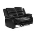 Homelegance Jarita Reclining Faux Leather Loveseat 8329BLK-2 IMAGE 5