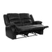 Homelegance Jarita Reclining Faux Leather Loveseat 8329BLK-2 IMAGE 6