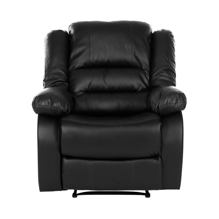 Homelegance Jarita Faux Leather Recliner 8329BLK-1 IMAGE 1