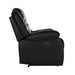 Homelegance Jarita Faux Leather Recliner 8329BLK-1 IMAGE 3