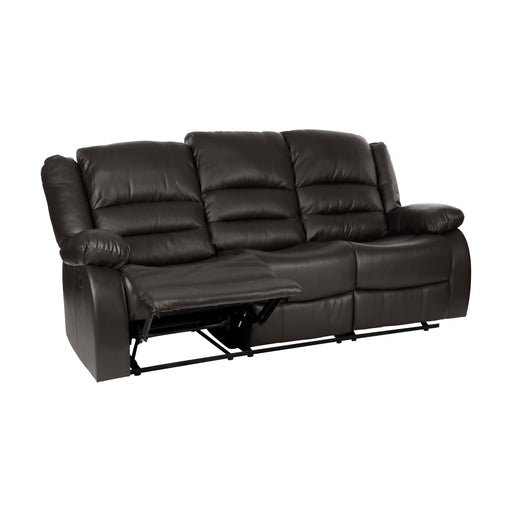 Homelegance Jarita Reclining Faux Leather Sofa 8329BRW-3 IMAGE 2