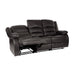 Homelegance Jarita Reclining Faux Leather Sofa 8329BRW-3 IMAGE 5