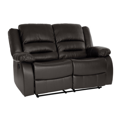 Homelegance Jarita Reclining Faux Leather Loveseat 8329BRW-2 IMAGE 2