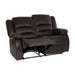 Homelegance Jarita Reclining Faux Leather Loveseat 8329BRW-2 IMAGE 5