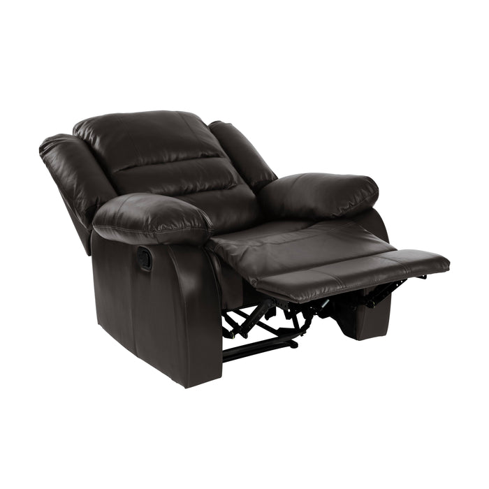 Homelegance Jarita Faux Leather Recliner 8329BRW-1 IMAGE 5