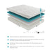 Homelegance Altair MT-G10Q 10" Queen Gel-Infused Memory Foam Mattress - White IMAGE 1