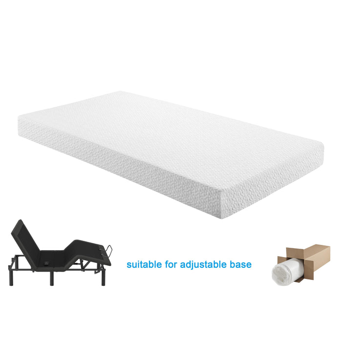 Homelegance Altair MT-G10Q 10" Queen Gel-Infused Memory Foam Mattress - White IMAGE 3