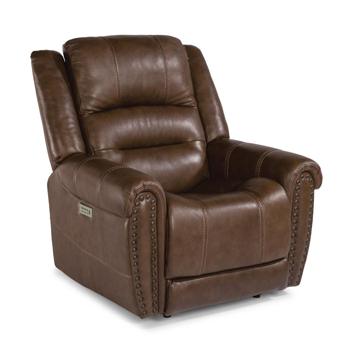 Flexsteel Oscar Power Leather Match Recliner 1591-50PH 375-72 IMAGE 2