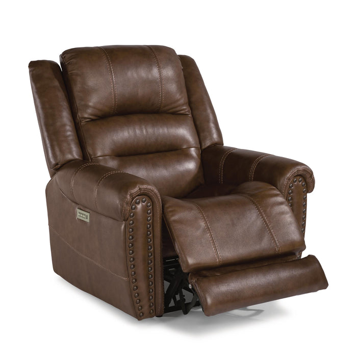 Flexsteel Oscar Power Leather Match Recliner 1591-50PH 375-72 IMAGE 3