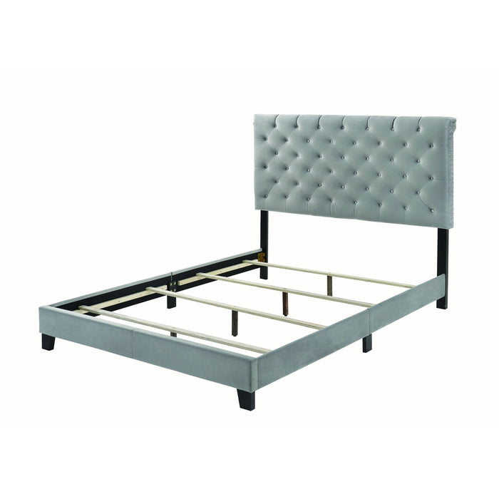 Coaster Furniture Warner Queen Upholstered Platform Bed 310042Q IMAGE 2