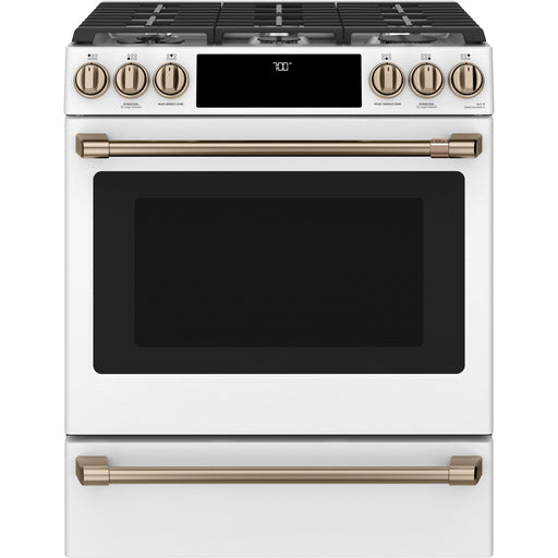 Café 30-inch Slide-in Gas Range with Convection Technology CGS700P4MW2 IMAGE 1