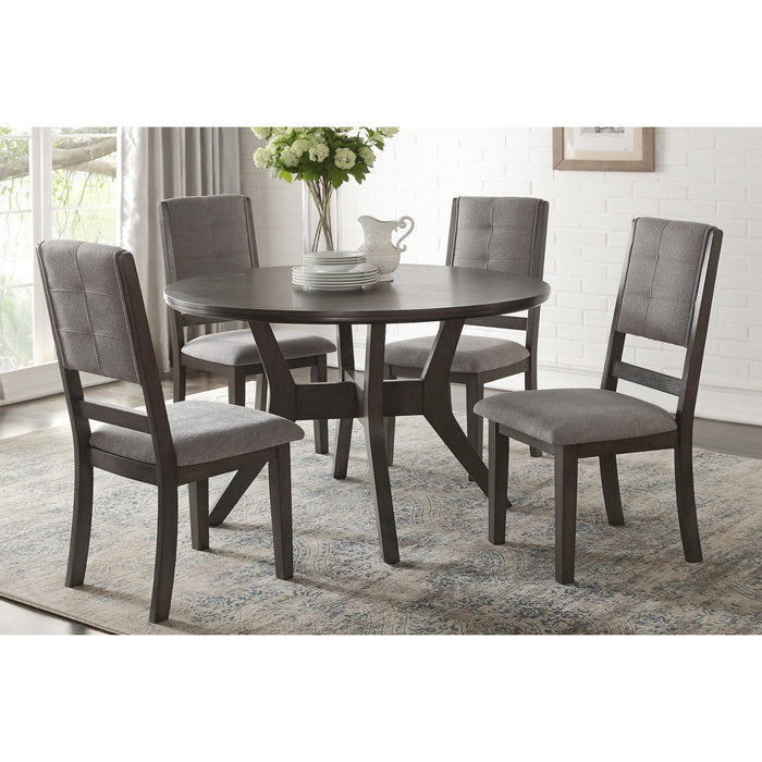 Homelegance Round Nisky Dining Table 5165GY-48 IMAGE 4