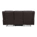 Homelegance Jude Reclining Leather Match Sofa 8201BRW-3 IMAGE 3