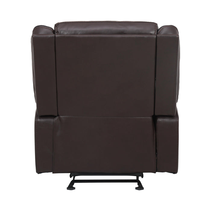 Homelegance Jude Glider Leather Match Recliner 8201BRW-1 IMAGE 4