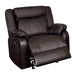 Homelegance Jude Glider Leather Match Recliner 8201BRW-1 IMAGE 5