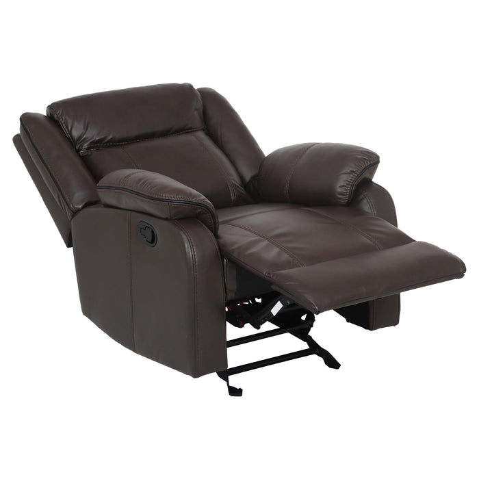 Homelegance Jude Glider Leather Match Recliner 8201BRW-1 IMAGE 6