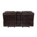 Homelegance Aram Reclining Leather Match Loveseat 8206BRW-2 IMAGE 3