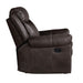 Homelegance Aram Glider Leather Match Recliner 8206BRW-1 IMAGE 3