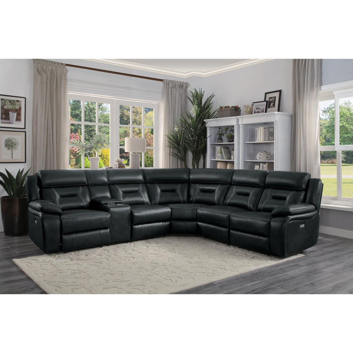 Homelegance Amite Power Reclining Leather Match 6 pc Sectional 8229DG-LRPW/8229DG-AC/8229DG-CR/8229DG-AC/8229DG-CN/8229DG-RRPW IMAGE 5