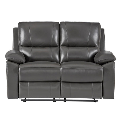 Homelegance Greeley Reclining Leather Loveseat 8325GRY-2 IMAGE 1