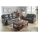 Homelegance Greeley Reclining Leather Loveseat 8325GRY-2 IMAGE 3