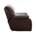 Homelegance Pecos Glider Leather Match Recliner 8480BRW-1 IMAGE 2