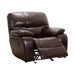 Homelegance Pecos Glider Leather Match Recliner 8480BRW-1 IMAGE 4